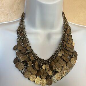 Dark Gold/Bronze Statement Necklace